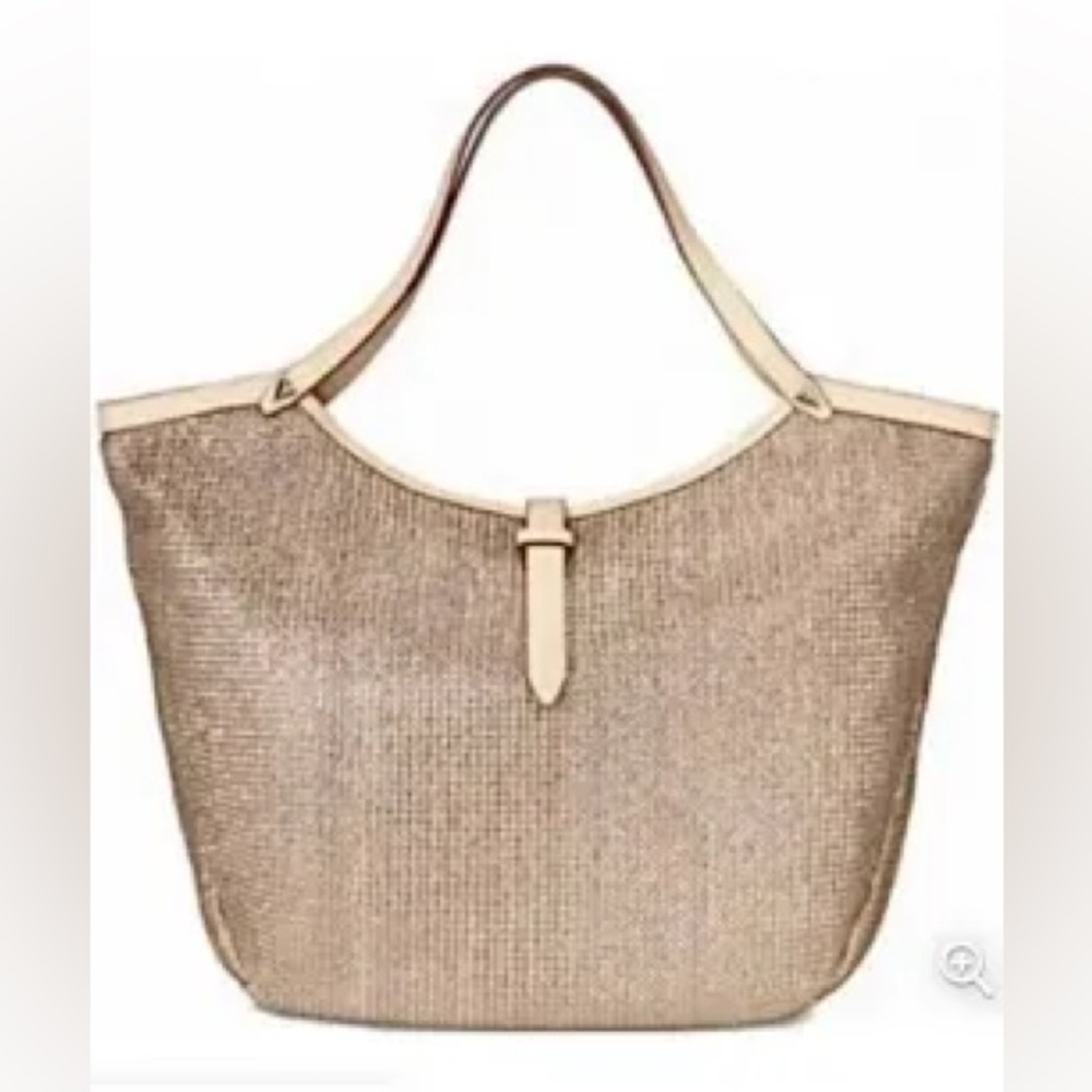 Riviera Tote - Metallic by Stella & Dot in Pristine Condition